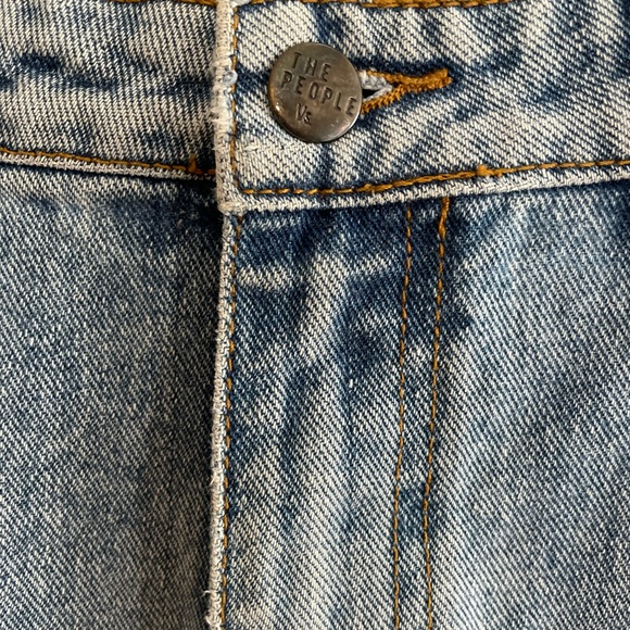The People Vs. JANET MINI Denim SKIRT - THRASHED INDIGO Size S - Picture 5 of 12